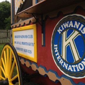 Kiwanis Sponsors Flags in Downtown&nbsp;Brighton